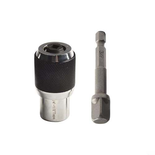 Wasserhahn-Steckschlüssel-Set, 23-teilig, mit 3/8-Zoll-Adapter, kompatibel mit Ratschen und Handbohrmaschinen, verstellbares Gewindebohrer-Werkzeug zum Entfernen von gebrochenen Wasserhähnen in Metall von YobiLife