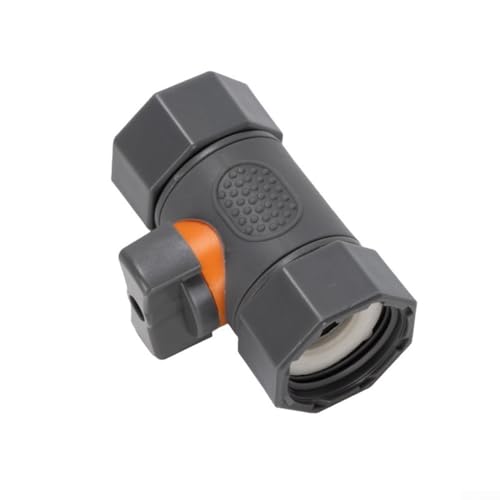 Wasserkontrollanschluss mit Doppelgewinde-Design und OnOff-Ventil, auslaufsicherer Dichtungsring, ABS-TPR-Material geeignet für Bewässerung und Sanitärarbeiten (Innendraht) von YobiLife