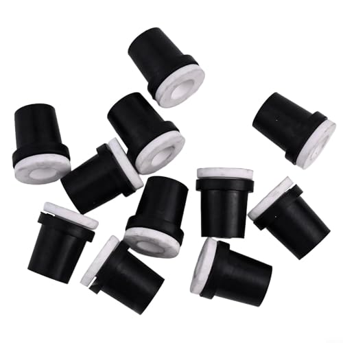 YobiLife 10 Stück Keramik-Sandstrahldüsenspitzen, 2–3,5 mm, für 5 Gallonen Sandstrahltank-Ersatz, Schwarz / Weiß (2 mm) von YobiLife