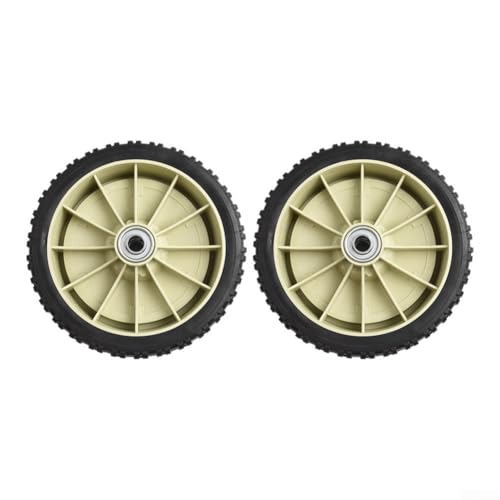 YobiLife 2 x Rasenmäher-Vorderräder, 20,3 cm, Gummi, Ersatz, 43 mm dick, für HRJ216 Schubmäher, schwarz, zuverlässige Leistung auf verschiedenen Geländen YobiLife 2 x Rasenmäher-Vorderräder, 20,3 cm, Gummi, Ersatz, 43 mm dick, für HRJ216 Schubmäher, schwarz, zuverlässige Leistung auf verschiedenen Geländen von YobiLife