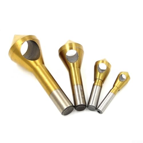 YobiLife 4 Stück HSS Titan Kegelsenker Bohrer Set Entgraten Fase Werkzeuge für Holz Metall YobiLife 4 Stück HSS Titan Kegelsenker Bohrer Set Entgraten Fase Werkzeuge für Holz Metall von YobiLife