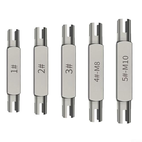 YobiLife 5-teiliges Schraubenausdreher-Set für gebrochene Gewindebohrer, Sechskant-Doppelkopfschrauben, Werkzeug zum Entfernen von Stahllegierungen YobiLife 5-teiliges Schraubenausdreher-Set für gebrochene Gewindebohrer, Sechskant-Doppelkopfschrauben, Werkzeug zum Entfernen von Stahllegierungen von YobiLife