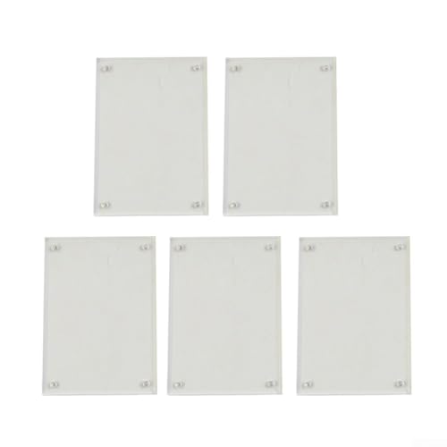 YobiLife 5-teiliges transparentes Acryl-Bilderrahmen-Set, mehrere Größenoptionen, 0,2 cm dick, sicherer Bilderhalter für Hochzeit, Kunstdruck, Zertifikat, Präsentationsständer (6 x 9 cm) von YobiLife