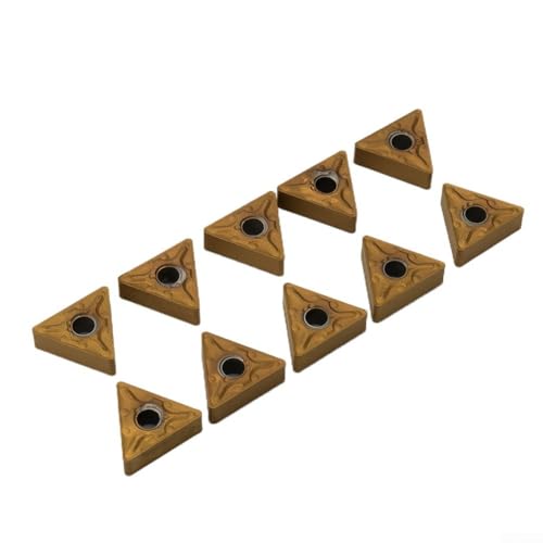 YobiLife Austauschbare 10 Stück Golden TNMG160408 MA Hartmetall-Einsätze zum Drehen von CNC-Klingen von YobiLife