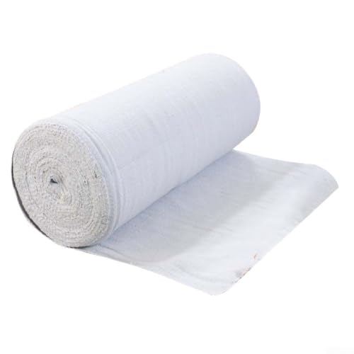 YobiLife Feuerfeste Decke aus Keramikfaser, 2 mm dick, 1260 °C, hochtemperaturbeständig, Wärmedämmung für Schweißöfen, Türen, Rohrleitungen, Behälter, 1 m Breite (1 m x 1 m) von YobiLife