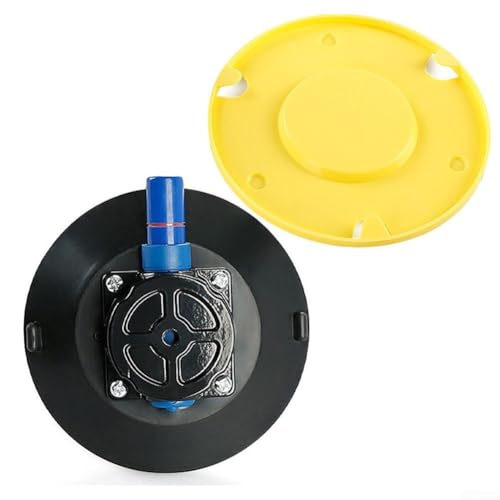 YobiLife Handpumpe Vakuum Saugnäpfe Halterung Basis 4,5 Zoll Heavy Duty Gummi Cup mit M6 M8 Gewinde für Glas Metall glatte Oberflächen (M8) von YobiLife