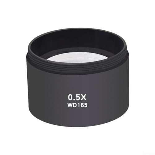 YobiLife Hilfsobjektlinse aus Glas, 0,5 x 0,7 x, für Trinokular-Fernglas, Stereo-Zoom-Mikroskope, 48 mm Einbaudurchmesser (0,5 x) von YobiLife