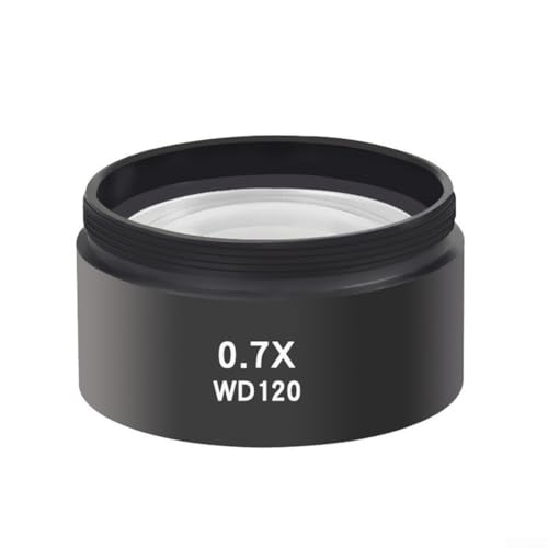 YobiLife Hilfsobjektlinse aus Glas, 0,5 x 0,7 x, für Trinokular-Fernglas, Stereo-Zoom-Mikroskope, 48 mm Einbaudurchmesser (0,7 x) von YobiLife