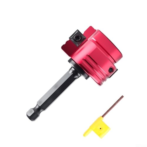 YobiLife Metall-PVC-Rohrreibahle, 6,35 mm, Sechskantschaft, Sanitär-Werkzeug für ABS-Abfluss-Wasserrohr-Armaturen, Saver für Reparaturen zu Hause (D) von YobiLife