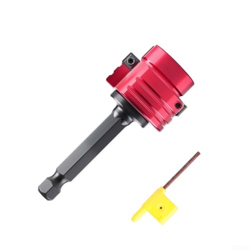 YobiLife PVC-ABS-Rohrreibahle, Metall-Sechskant-Schaft-Werkzeug für Abfluss-Wasserrohr-Grat-Entfernung, Reparatur (C) von YobiLife