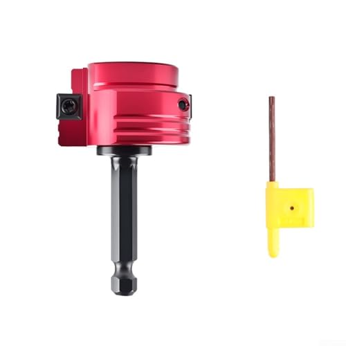 YobiLife PVC-ABS-Rohrreibahle, Metall-Sechskant-Schaft-Werkzeug für Abfluss-Wasserrohr-Grat-Entfernung, Reparatur (E) von YobiLife