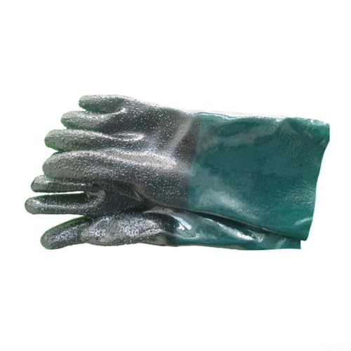 YobiLife Sandstrahl-Handschuhe, 35 cm, robuste Arbeitshandschuhe für Sandstrahler, Sandstrahlschrank, PVC-Baumwollfutter von YobiLife