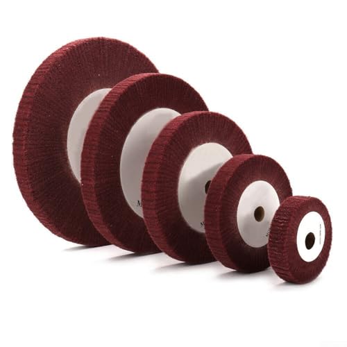 YobiLife Schleifscheibe aus Vliesstoff, Körnung 320, zum Polieren und Schleifen verschiedener Metalle und Holzoberflächen (300 mm) von YobiLife