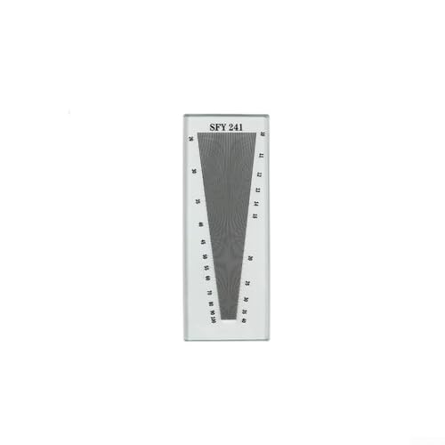 YobiLife Stoff Fadendichte Scope Warp Schuss Dichte Messlehre Glas Transparent 26-300 Fäden/Zoll für Textilinspektion (SFY241) von YobiLife