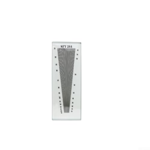 YobiLife Stoff Fadendichte Scope Warp Schuss Dichte Messlehre Glas Transparent 26-300 Fäden/Zoll für Textilinspektion (SFY264) von YobiLife