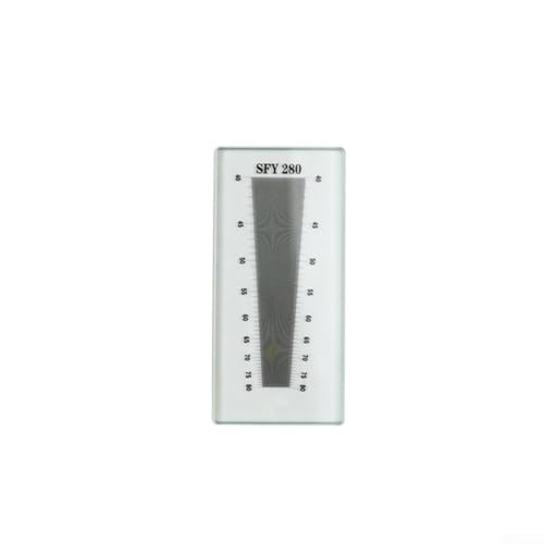 YobiLife Stoff Fadendichte Scope Warp Schuss Dichte Messlehre Glas Transparent 26-300 Fäden/Zoll für Textilinspektion (SFY280) von YobiLife