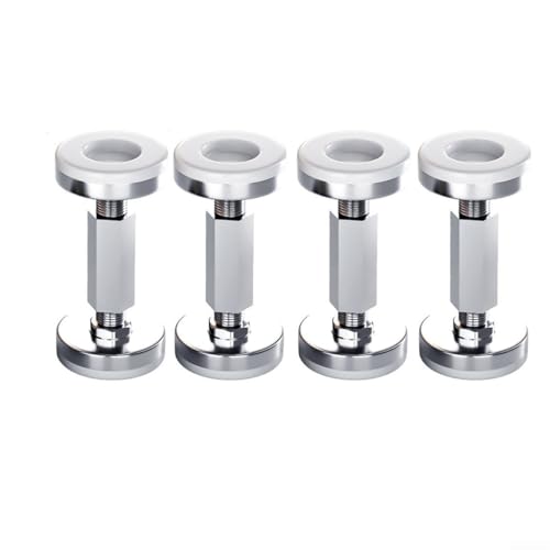 YobiLife Verstellbares Bettgestell mit Gewinde, Anti-Shake-Werkzeug, Metall-Kopfteil-Stopper mit EVA-Pad für Wandschutz und Geräuschreduzierung, 4 Stück (93–120 mm) von YobiLife