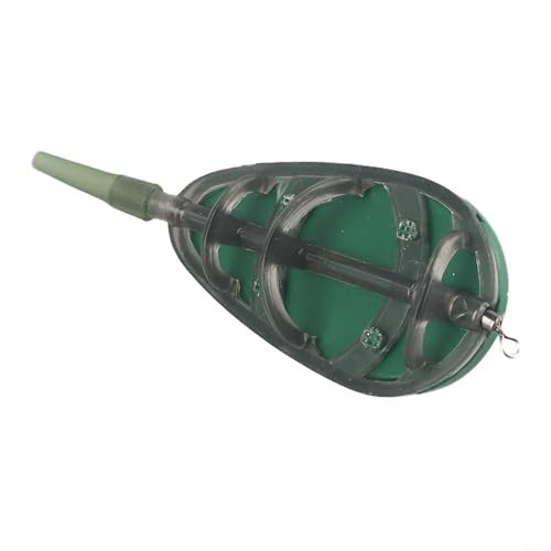 Zum Karpfenangeln Inline Feeder 20 100g mit flachem Boden und aerodynamischem Gewicht für verbesserte Wurfweite und zuverlässige Köderlast Handhabung unter verschiedenen Bedingungen (90g) von YobiLife