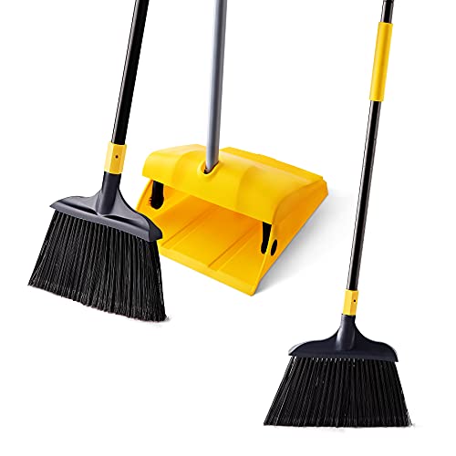 Yocada Robustes Besen- und Kehrschaufel-Set, kommerziell für drinnen und draußen, 2 + 1, perfekt für Innenhof, Garage, Lobby, Einkaufszentrum, Marktboden, Zuhause, Küche, Zimmer, Büro, Tierhaare, Müll Yocada Robustes Besen- und Kehrschaufel-Set, kommerziell für drinnen und draußen, 2 + 1, perfekt für Innenhof, Garage, Lobby, Einkaufszentrum, Marktboden, Zuhause, Küche, Zimmer, Büro, Tierhaare, Müll von Yocada