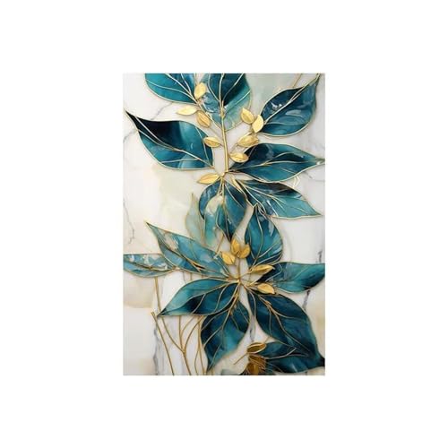 Abstrakte Blatt Blume Landschaft Leinwand Malerei Klassische Natürliche Blumen Poster Und Druck Nordische Wand Kunst Wohnzimmer Wohnkultur 60x90cm ohne Rahmen von Yocheng