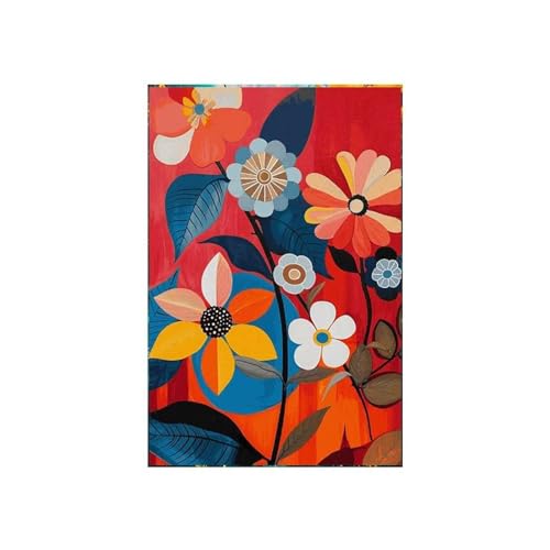 Abstrakte Sonnenblumen Aquarell Poster Retro Blume Botanische Graffiti Leinwand Malerei Wildblumen Wand Kunst Zimmer Wohnkultur 40x50cm ohne Rahmen von Yocheng