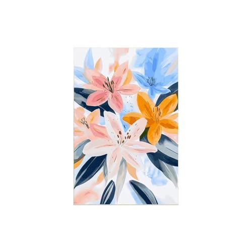 Blumen Botanische Sammlung Poster Nordic Anlage Bunte Aquarell Leinwand Malerei Wand Kunst Wohnzimmer Wohnkultur 30x40cm ohne Rahmen von Yocheng