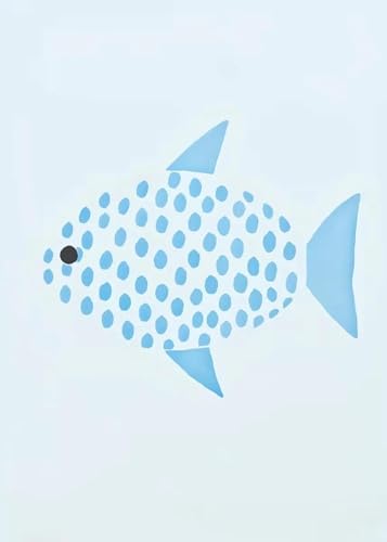Minimalistische Meer nautische blaue Fische Poster blaue Pflanzen Drucke Leinwand Malerei Wand Kunst Bilder Home Room Decor 60x90cm ohne Rahmen von Yocheng