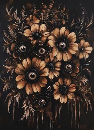 Yocheng Blume Poster Botanische Blumen Augapfel Rose Drucke Leinwand Malerei Wand Bilder Home Room Decor 21x30cm ohne Rahmen von Yocheng