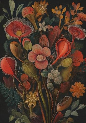 Yocheng Blume Poster Botanische Blumen Augapfel Rose Drucke Leinwand Malerei Wand Bilder Home Room Decor 30x40cm ohne Rahmen von Yocheng