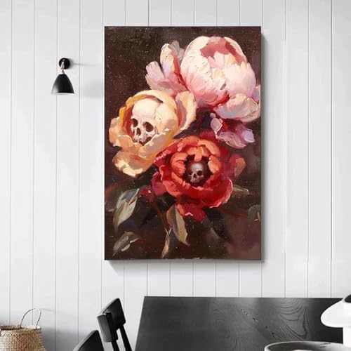 Yocheng Blume Poster Botanische Blumen Augapfel Rose Drucke Leinwand Malerei Wand Bilder Home Room Decor 40x50cm ohne Rahmen von Yocheng
