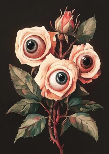Yocheng Blume Poster Botanische Blumen Augapfel Rose Drucke Leinwand Malerei Wand Bilder Home Room Decor 40x50cm ohne Rahmen Yocheng Blume Poster Botanische Blumen Augapfel Rose Drucke Leinwand Malerei Wand Bilder Home Room Decor 40x50cm ohne Rahmen von Yocheng