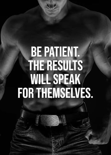 Yocheng Fitness Inspiration Poster Motivierende Zitate Erobern Sie Ihren Geist und Körper Drucke Leinwand Malerei Wand Bilder Home Room Decor 30x40cm ohne Rahmen von Yocheng