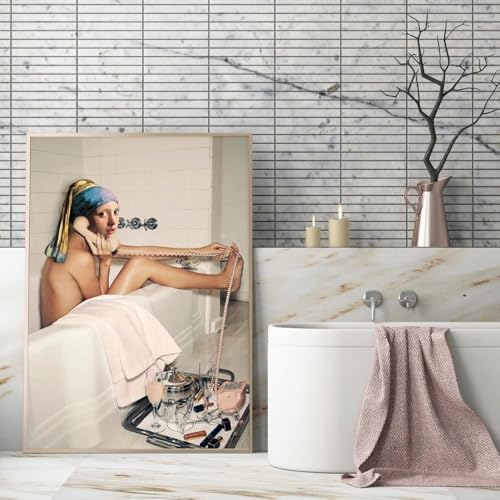 Yocheng Mädchen mit einem Perlenohrring Poster Badezimmer Nordic Leinwand Malerei an der Wand Kunstdruck Bild für Wohnzimmer Home Decor 30x40cm ohne Rahmen Yocheng Mädchen mit einem Perlenohrring Poster Badezimmer Nordic Leinwand Malerei an der Wand Kunstdruck Bild für Wohnzimmer Home Decor 30x40cm ohne Rahmen von Yocheng