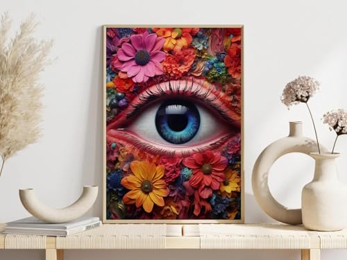 Yocheng Psychedelische Auge Blumen Poster Blätter Drucke Leinwand Malerei Wand Bilder Home Wohnzimmer Dekor 21x30cm ohne Rahmen Yocheng Psychedelische Auge Blumen Poster Blätter Drucke Leinwand Malerei Wand Bilder Home Wohnzimmer Dekor 21x30cm ohne Rahmen von Yocheng