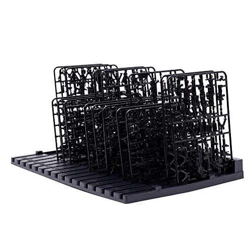 Yocoolfun Kunststoff-Modellregale für Gundam, 16 Schlitze, Briefablage, Schwarz von Yocoolfun