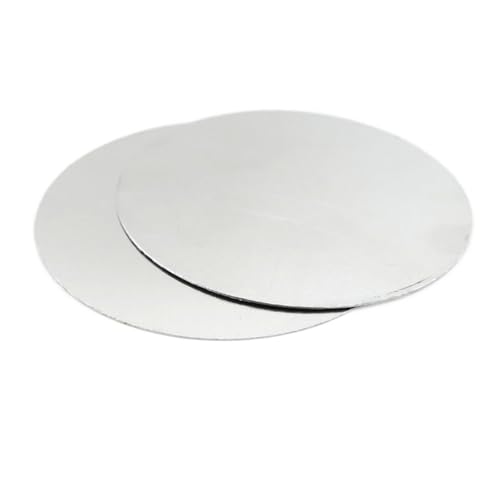 2 Stück Aluminium Platte Blech Aluminiumpanel Dick 1mm Bis 5mm Rundes Aluminiumblech Rostfrei Glatt Einfach Zu Schneiden Aluminiumscheibe Alublech Aluminum Blech(Diameter 100mm,Thickness 1mm) von Yoeoefuo