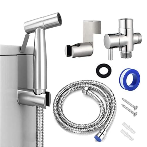 Bidet Toiletten Dusche Handbrause Po-dusche Intimdusche G1/2” Ventil Hand-Bidet-Sprühset-Set Mit Schlauch Wandmontag WC-Begleiter WC-Partner Bidet Armaturen Wasserspritzpistole Für Persönliche Hygiene Bidet Toiletten Dusche Handbrause Po-dusche Intimdusche G1/2” Ventil Hand-Bidet-Sprühset-Set Mit Schlauch Wandmontag WC-Begleiter WC-Partner Bidet Armaturen Wasserspritzpistole Für Persönliche Hygiene von Yoeoefuo