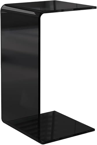 Couchtisch Coffee Table Beistelltisch Transparenter Acryl Kleiner Tisch 3 Größen U-förmiger Modern Kaffeetisch Side Table Living Room Table Couch Tisch Für Kleine Räume Table(Stil 3,30x30x55CM) von Yoeoefuo