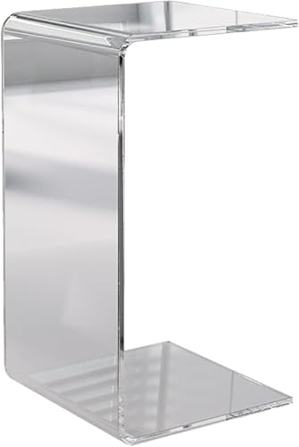 Couchtisch Coffee Table Beistelltisch Transparenter Acryl Kleiner Tisch 3 Größen U-förmiger Modern Kaffeetisch Side Table Living Room Table Couch Tisch Für Kleine Räume Table(Stil 4,30x30x60CM) von Yoeoefuo