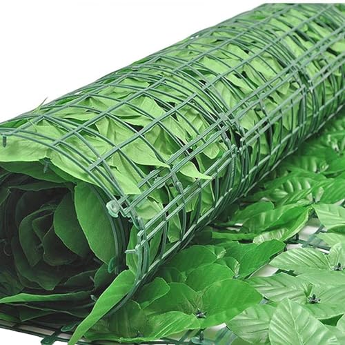 Sichtschutz Garten Künstliche Efeu Hecke Paravent Grüner Zaun 1x5m 1x10m Green Fence Künstliche Blattdekoration Mit Umreifungsband Outdoor Wetterfest Seitenmarkise Gartensichtschutz(Color:Style 1,Size von Yoeoefuo