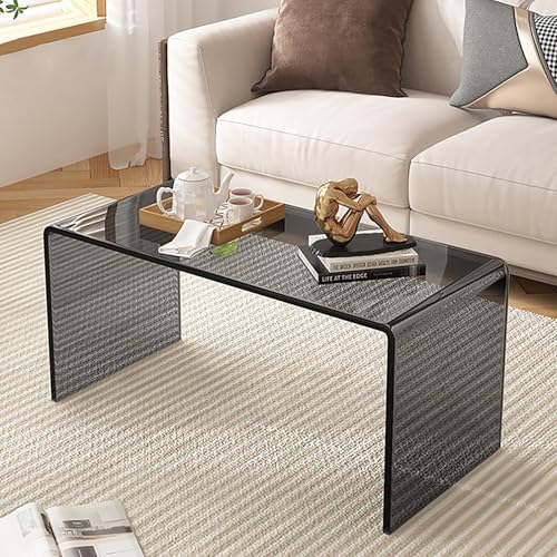 Sofatisch Beistelltisch Klein Couchtisch Acryl Tisch Minimalistisch Sidetable Endtisch Transparenter C Form Moderner Nachttisch Stubentisch Table For The Living Room Beistelltische(Stil 5,30x30x65cm) von Yoeoefuo