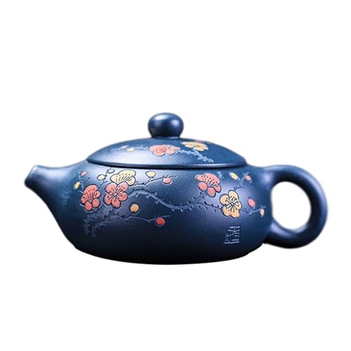 Teeservice Teekanne 160ML Teefilterkanne Thermoskanne Chinesische Traditionelle Handgefertigte Teapot Lila Ton Tea Kettle Mit Motiv Kung Fu Tee Set Yixing Pot Infuser Infusion Pot Für Teeliebhaber von Yoeoefuo
