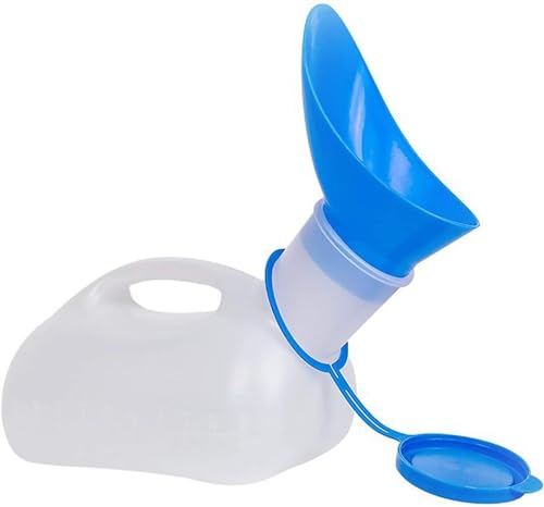 Urinflasche Urinella Für Männer Frauen 1000ML Tragbare Pipi-Flasche Mit Deckel Und Trichter Auslaufsichere Urinale Urinbecher Pinkelhilfe Krankenhaus Outdoor Auto Camping Notfall Urin Flasche von Yoeoefuo