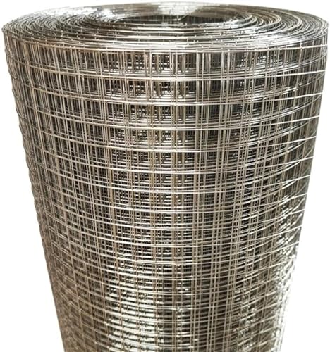Yoeoefuo Drahtgitter Edelstahl Gitter Hasenzaun Drahtzaun Maulwurfgitter 1x5m 1x10m 1x15m 304 Edelstahl Drahtgewebe Quadratisch Stahl Maschendraht Filterschutz Gitternetz(Size:1x2m) von Yoeoefuo