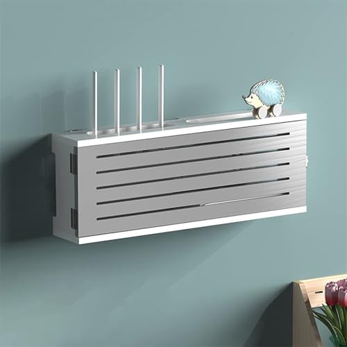 Yoeoefuo Kabel Verstecken Router Schrank Aus Holz Netzwerk -Set Top Box Wall Monted Router Storage Box Kabel Organizer Wandbox WiFi Aufbewahrungsbox Wandregale (Color : Style 3) von Yoeoefuo