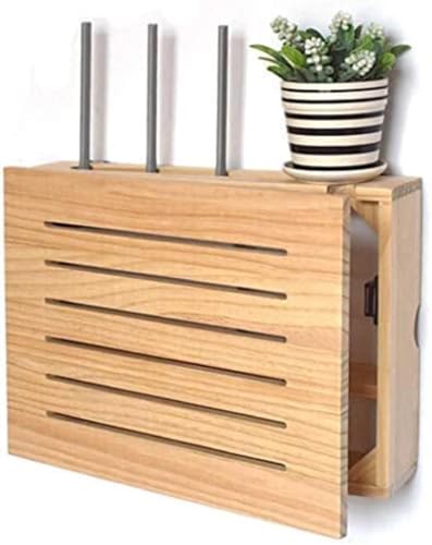 Yoeoefuo Router Box Kabel Verstecken Wand Steckdosen Box Modisch Routers Aufbewahrungsbox Wandmontierte Regal Halter Router Schrank Wandbox Routerkasten (Size : 39.5x29.5x9.5cm) von Yoeoefuo