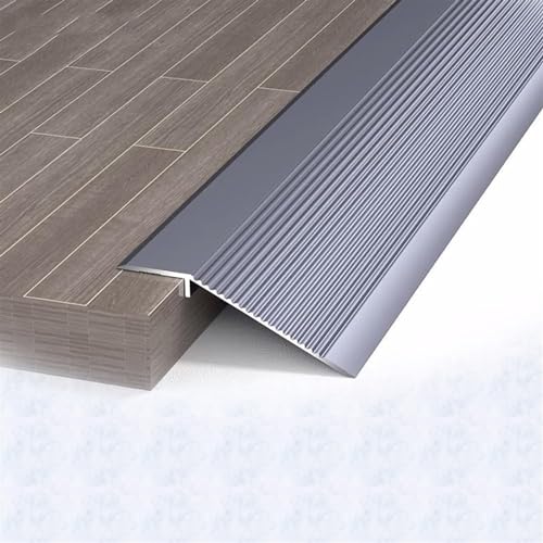 Yoeoefuo Übergangsprofil Höhenausgleich 90cm 2 Stücke 10cm Breiter Türschwelle Türschwellen Leiste Schwellenstreifen ​Bodenprofil Alu Abdeckleiste Dekorative Zierleiste (Color : Style 1, Size : 90cm von Yoeoefuo