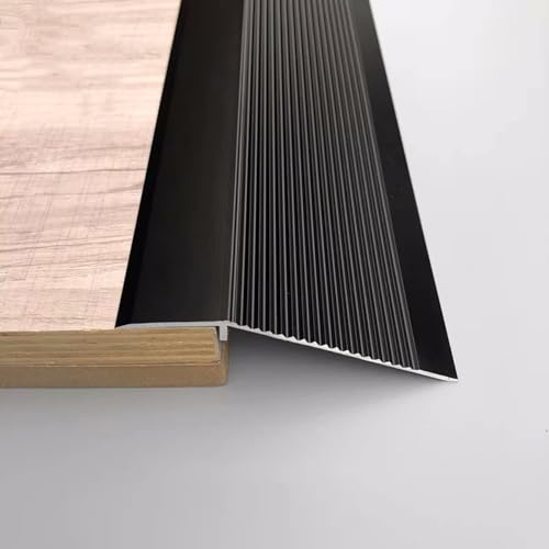 Yoeoefuo Übergangsprofil Höhenausgleich Abdeckleisten 2 Stücke 90cm Aluminium-Bodenübergangsleiste Rutschfester Wasserdichter Türschwellenübergang Türleiste Übergangsschiene von Yoeoefuo