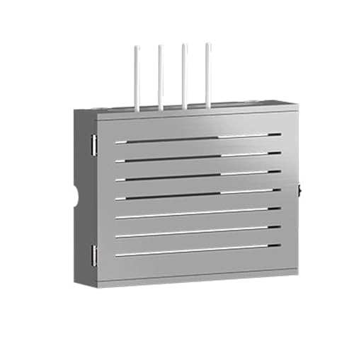 Yoeoefuo WLAN Box Router Kasten Cable Management Box Modisch Holz Set-Top-Box Drahtlose Aufbewahrungsbox Schwimmende Rack Wandregal Schwebend Wall Shelves (Color : Style 1, Size : 34Cm) von Yoeoefuo