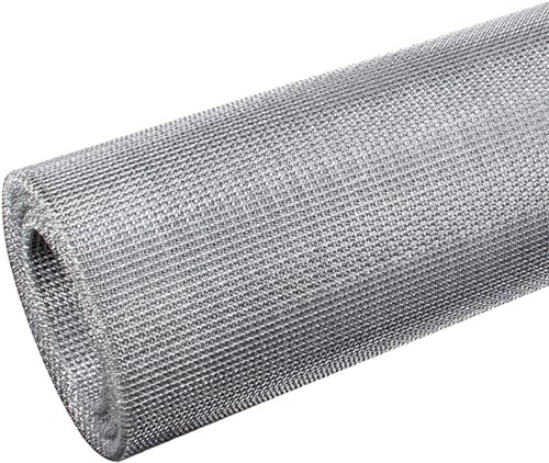 Yoeoefuo Wire Mesh Maschendraht Edelstahl Gitter 14 Mesh Feinmaschig Drahtzaun Hasendraht 1x5m 1x10m 1x15m Mäusegitter Filternetz Metallgitter Edelstahlgewebe Mehrzwecknutzung(Size:1x1m) von Yoeoefuo